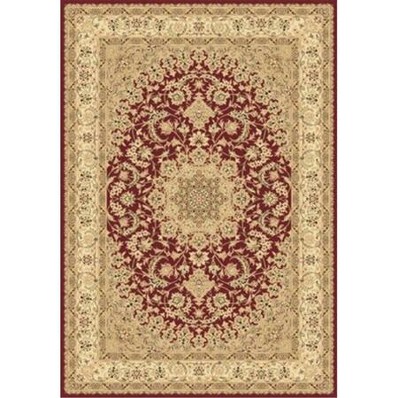 DYNAMIC RUGS Legacy 2 x 3.6 58000-300 Rug - Red LE2458000300
